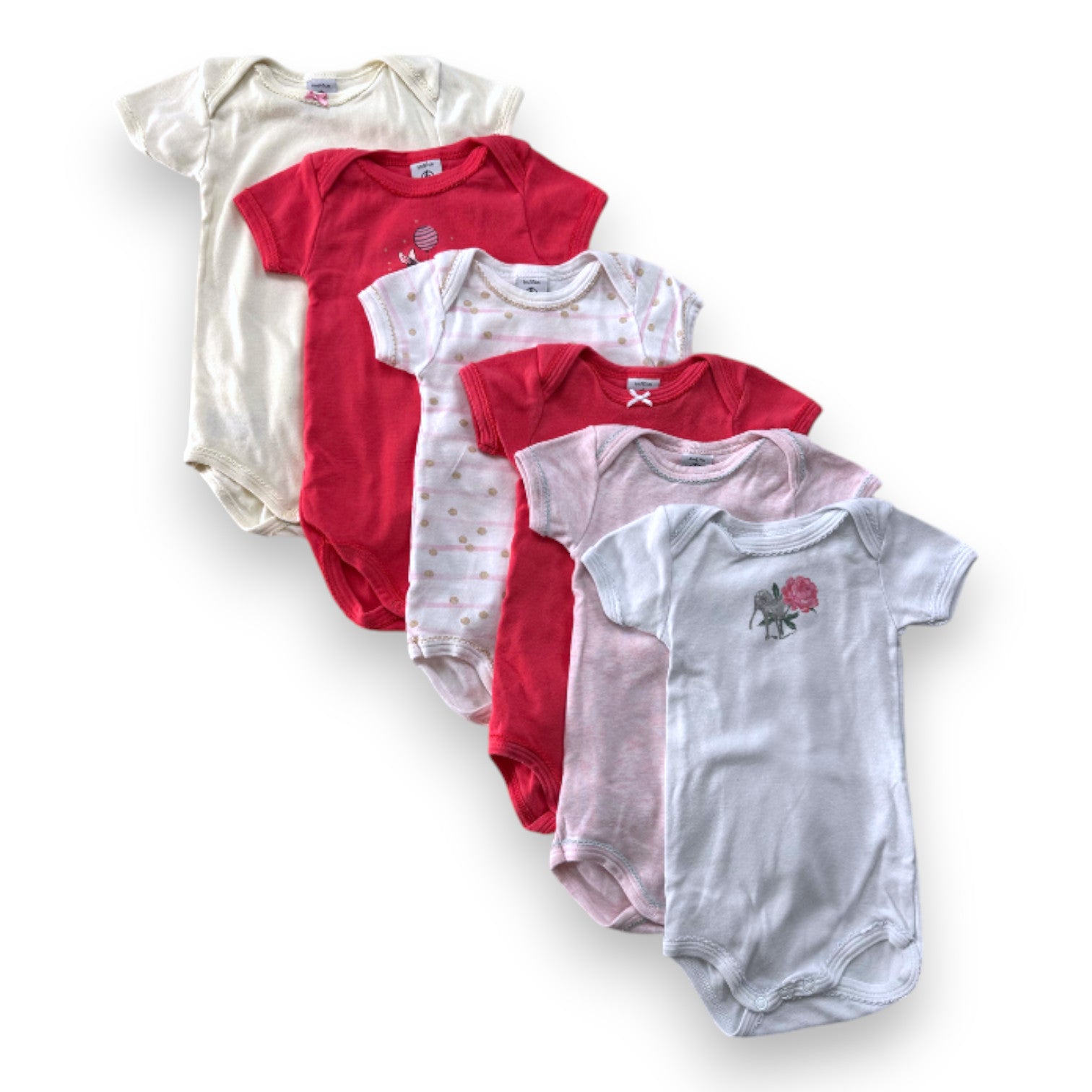 LITTLE BOAT - BODY - PINK, YELLOW - 6 MONTHS