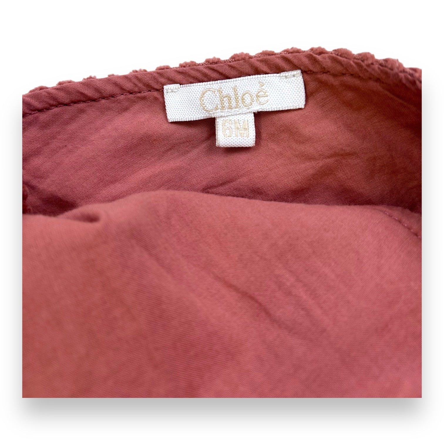 CHLOÉ - ROBE - ROSE - 6 MOIS