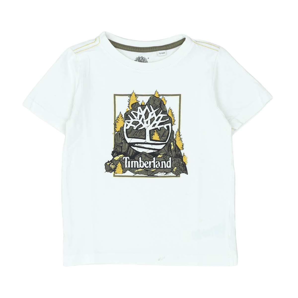 TIMBERLAND - T-SHIRT - BLANC, JAUNE - 5 ANS