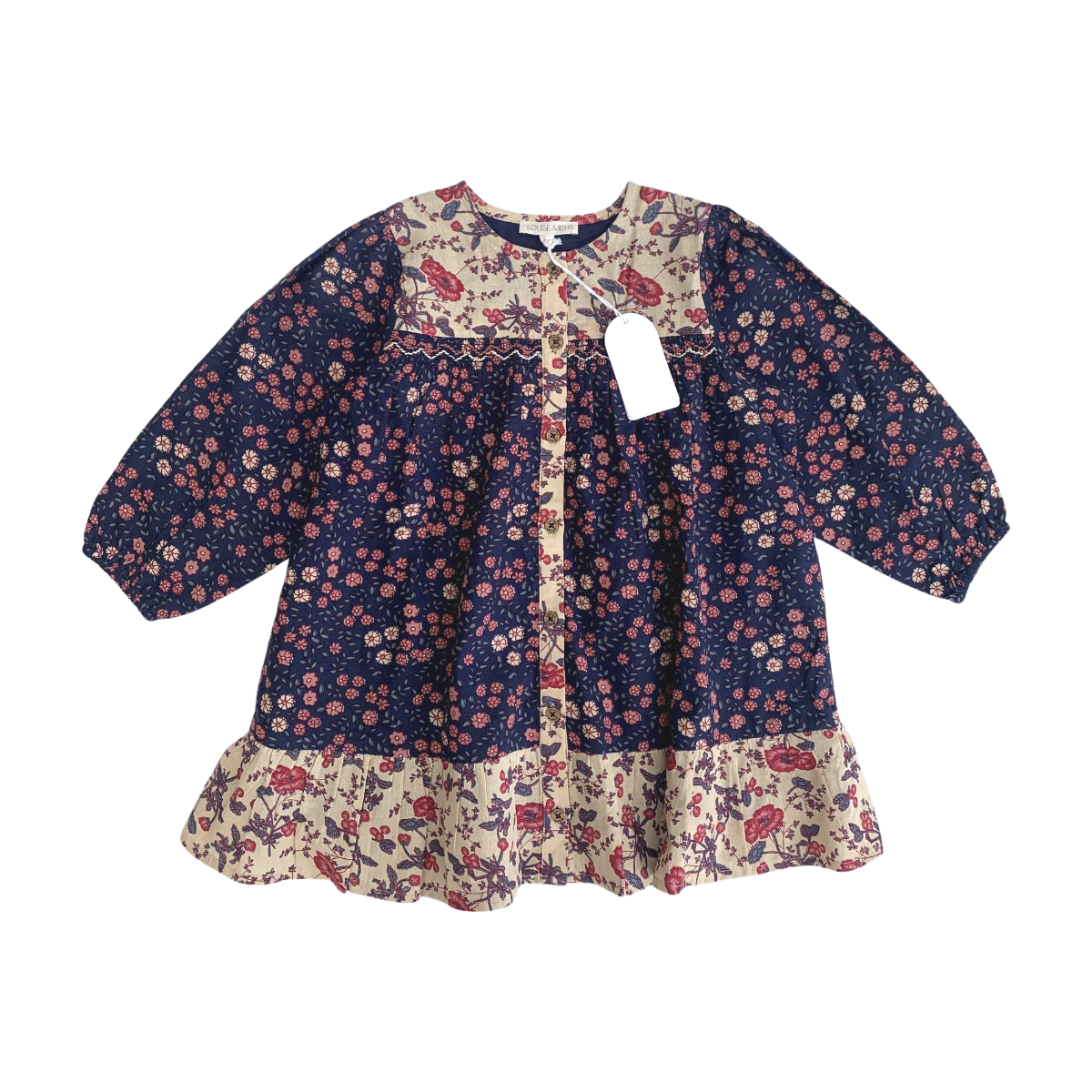 LOUISE MISHA - ROBE - BLEU - 4 ANS