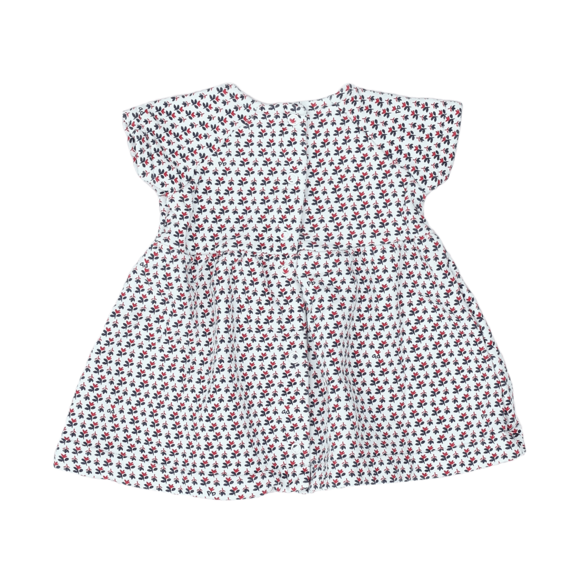 LITTLE BOAT - DRESS - WHITE, BLUE - 6 MONTHS