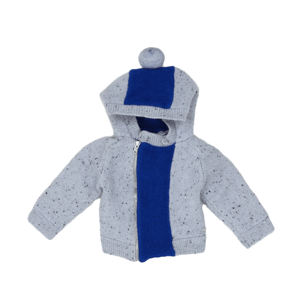 BABY DIOR - CARDIGAN - BLUE, GREY - 6 MONTHS