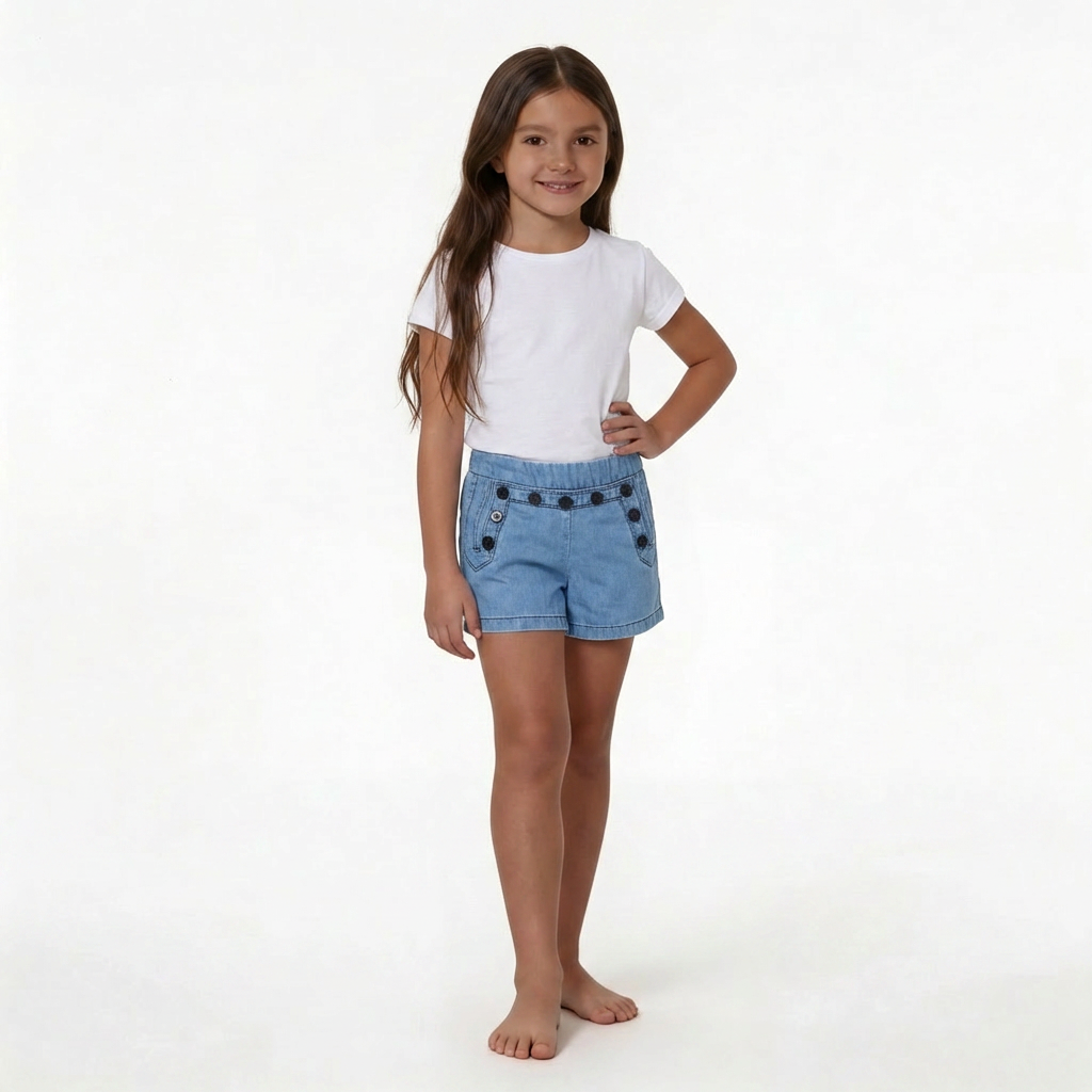CHLOÉ - SHORT - BLEU - 6 ANS