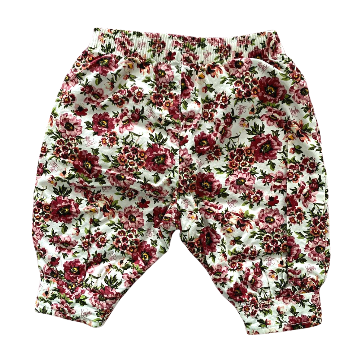 KENZO - PANTALON - BLANC, ROSE - 1 MOIS