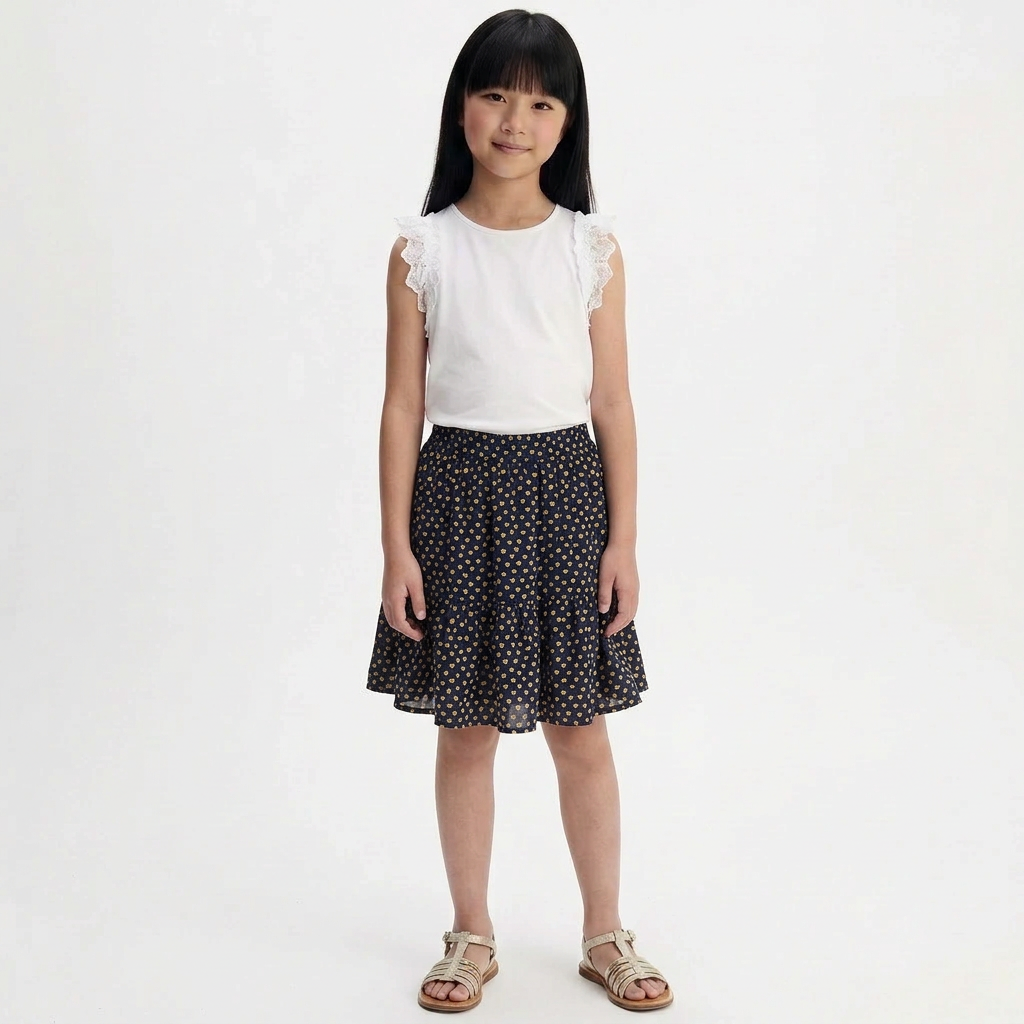 BONPOINT - JUPE - BLEU - 8 ANS
