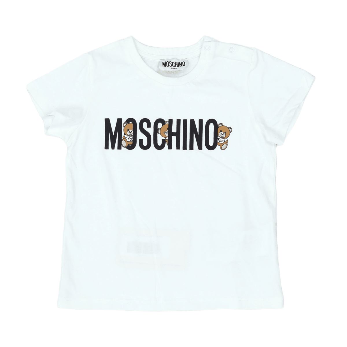 MOSCHINO - T-SHIRT - WHITE, BLACK - 24 MONTHS