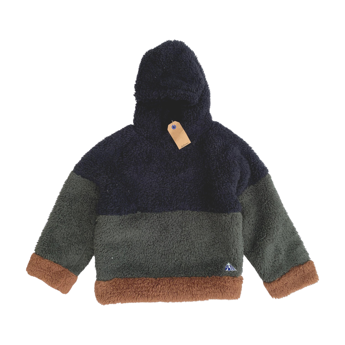 BELLEROSE - SWEAT - VERT, MARRON - 8 ANS