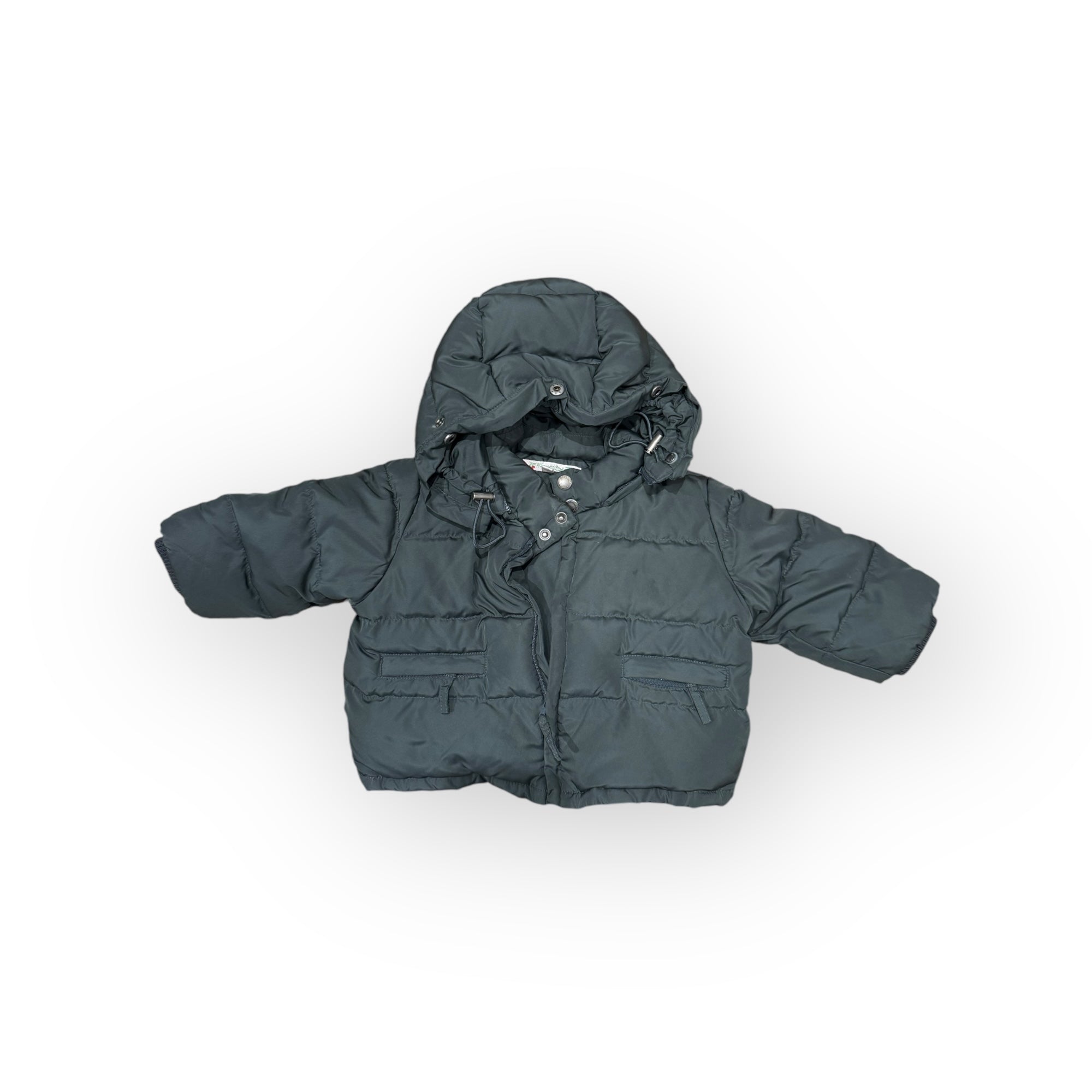 BONPOINT - GRÜNE DAUNENJACKE - 6 MONATE