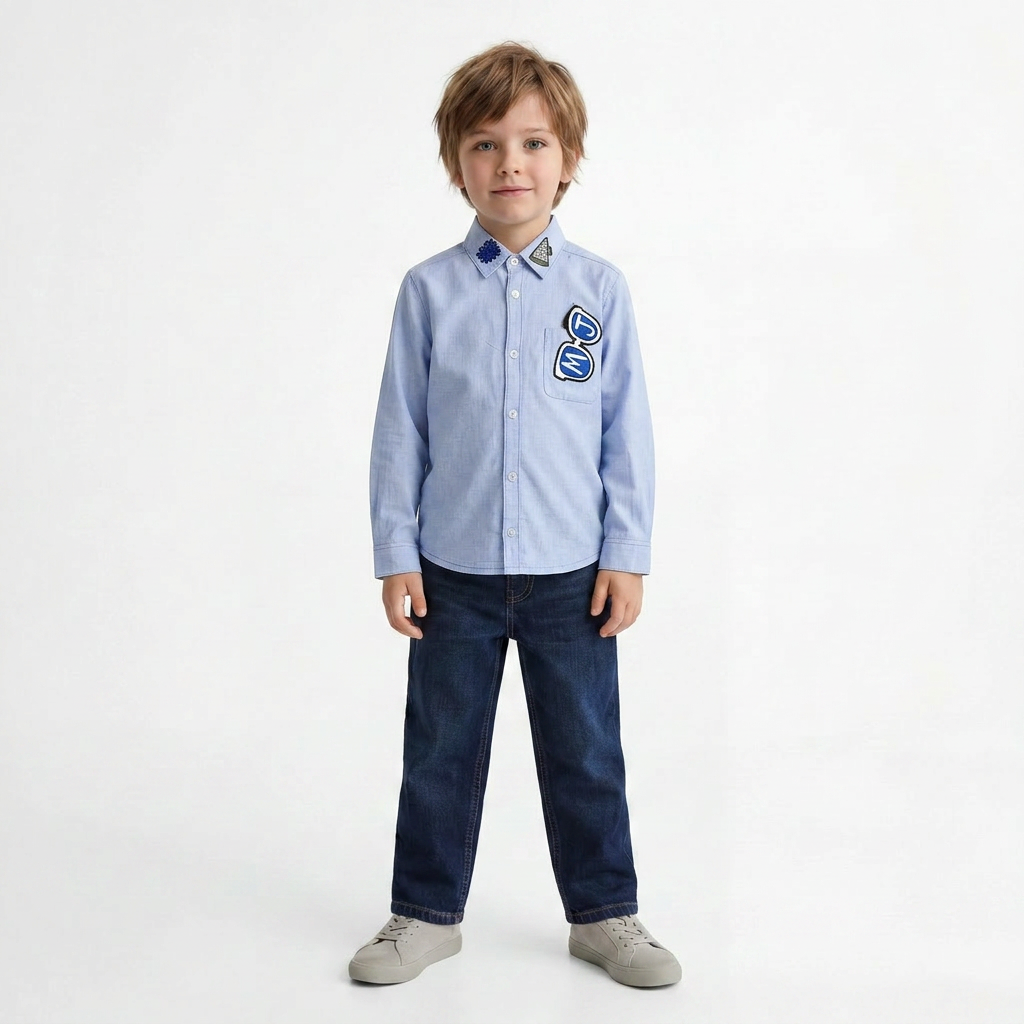 LITTLE MARC JACOBS - CHEMISE - BLEU - 6 ANS