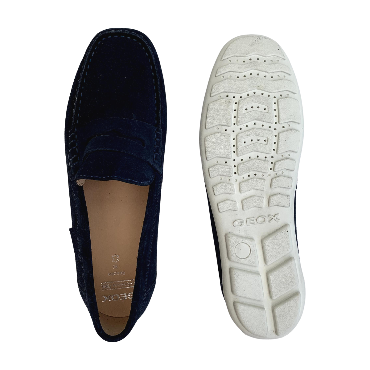 GEOX - MOCASSINS - BLEU -  36