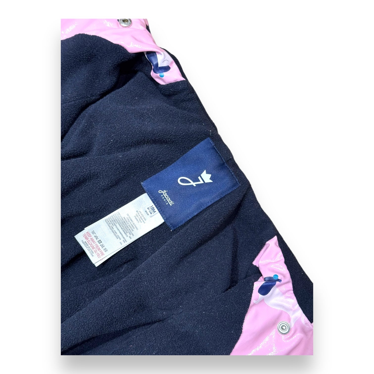 JACADI - REGENMANTEL - ROSA - 18 MONATE