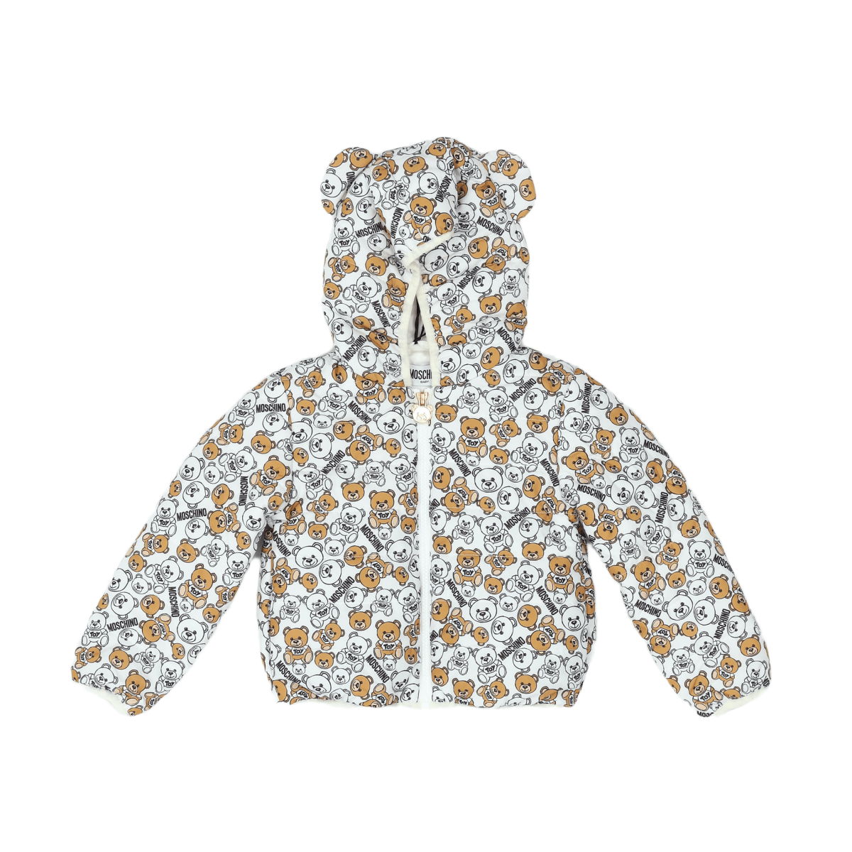 MOSCHINO - DOWN JACKET - WHITE, BROWN - 3 YEARS