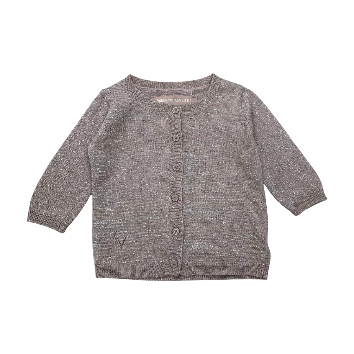 ZADIG & VOLTAIRE - CARDIGAN - ROSE - 3 MOIS