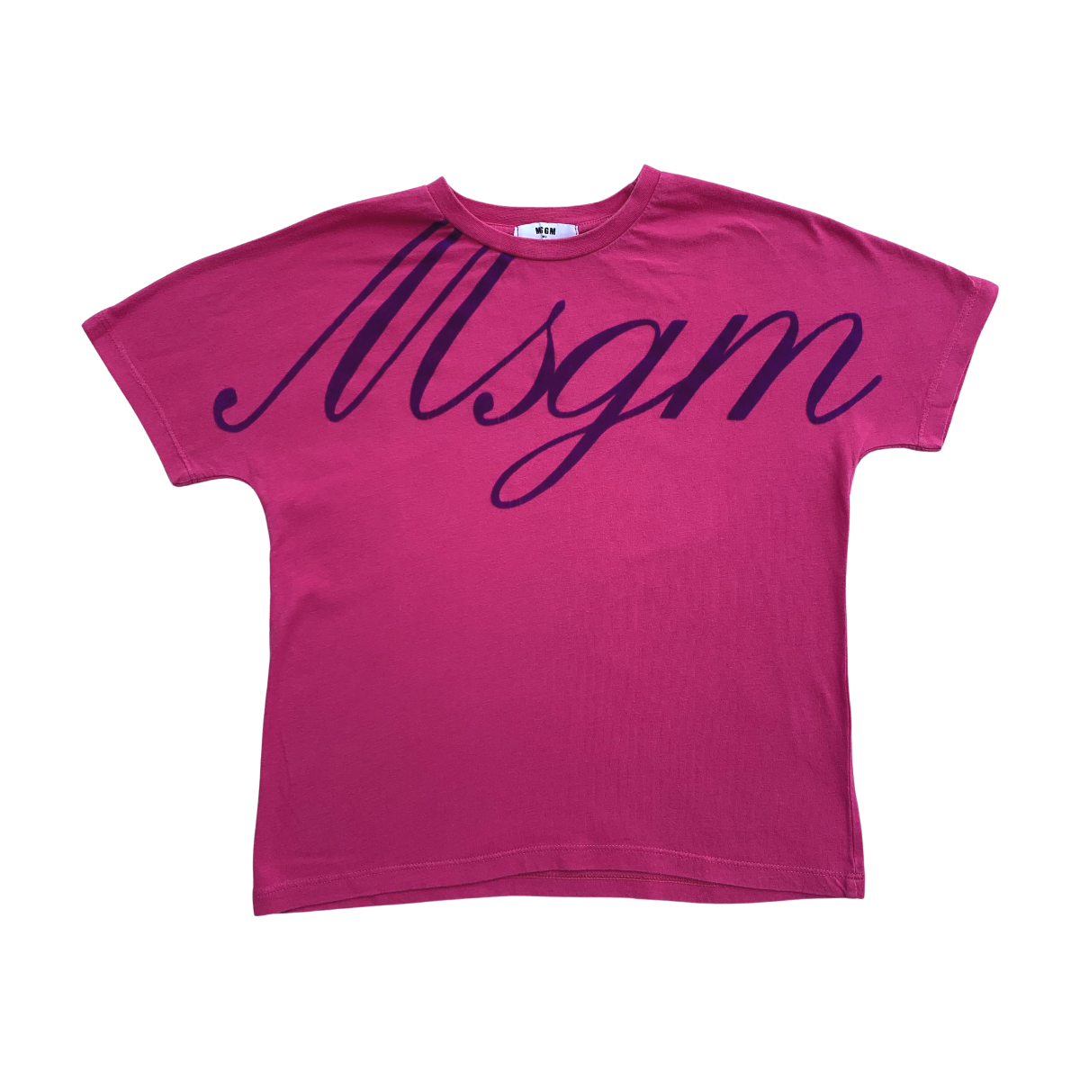 MSGM - T-SHIRT - ROSE - 8 ANS