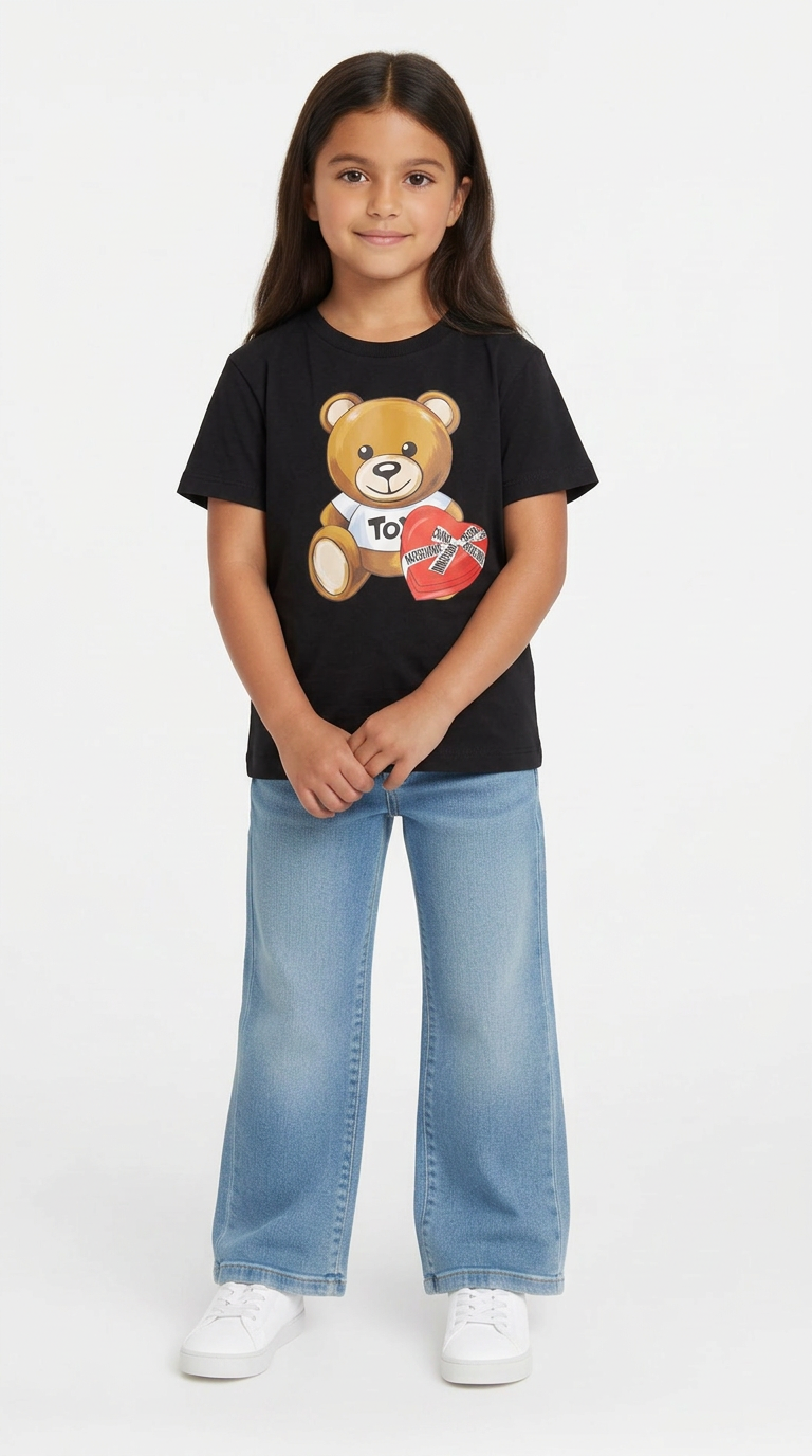 MOSCHINO - T-SHIRT - NOIR - 6 ANS