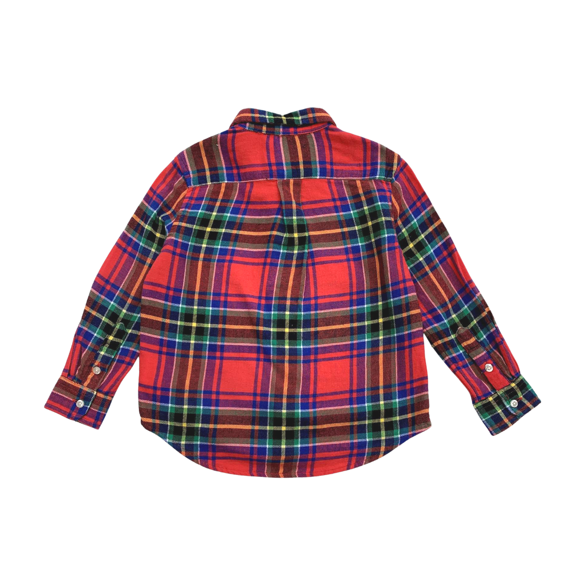 RALPH LAUREN - CHEMISE - ROUGE, BLEU - 3 ANS