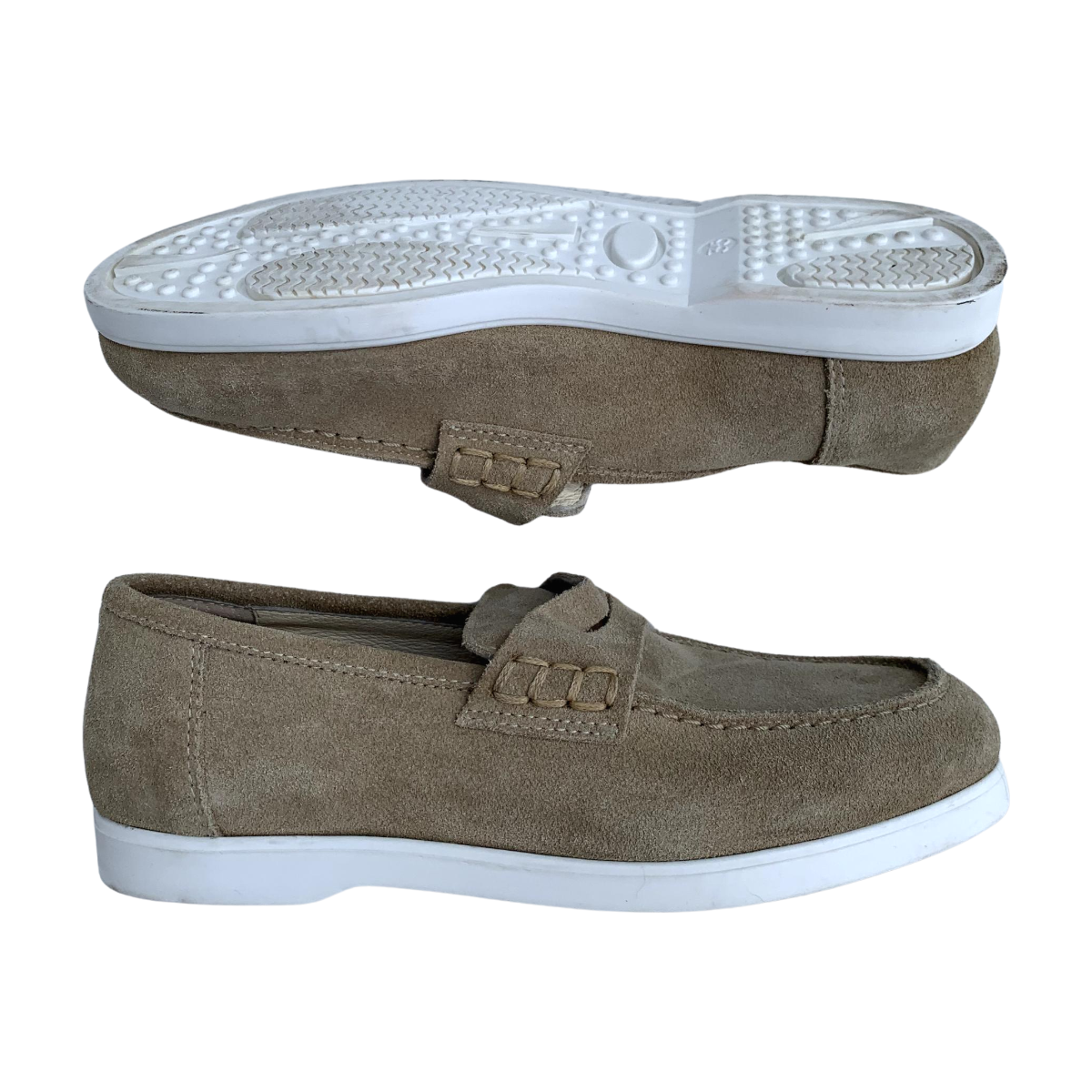 VERA PELLE MONACO - MOCASSINS - BEIGE -  35