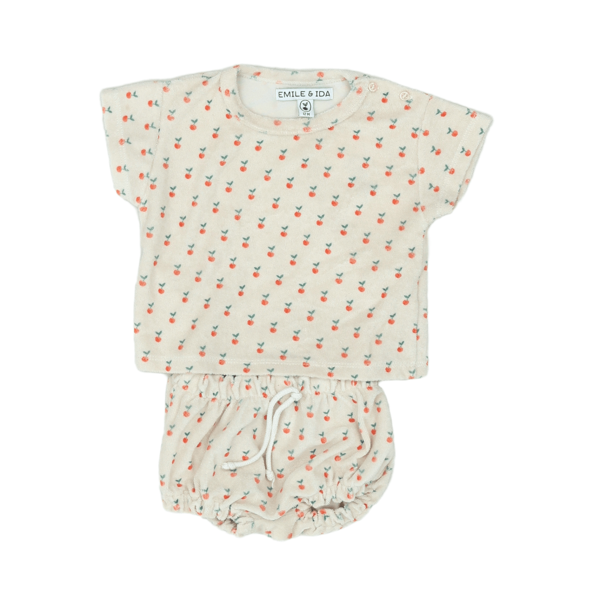 EMILE & IDA - ENSEMBLE - BEIGE, ORANGE - 12 MOIS