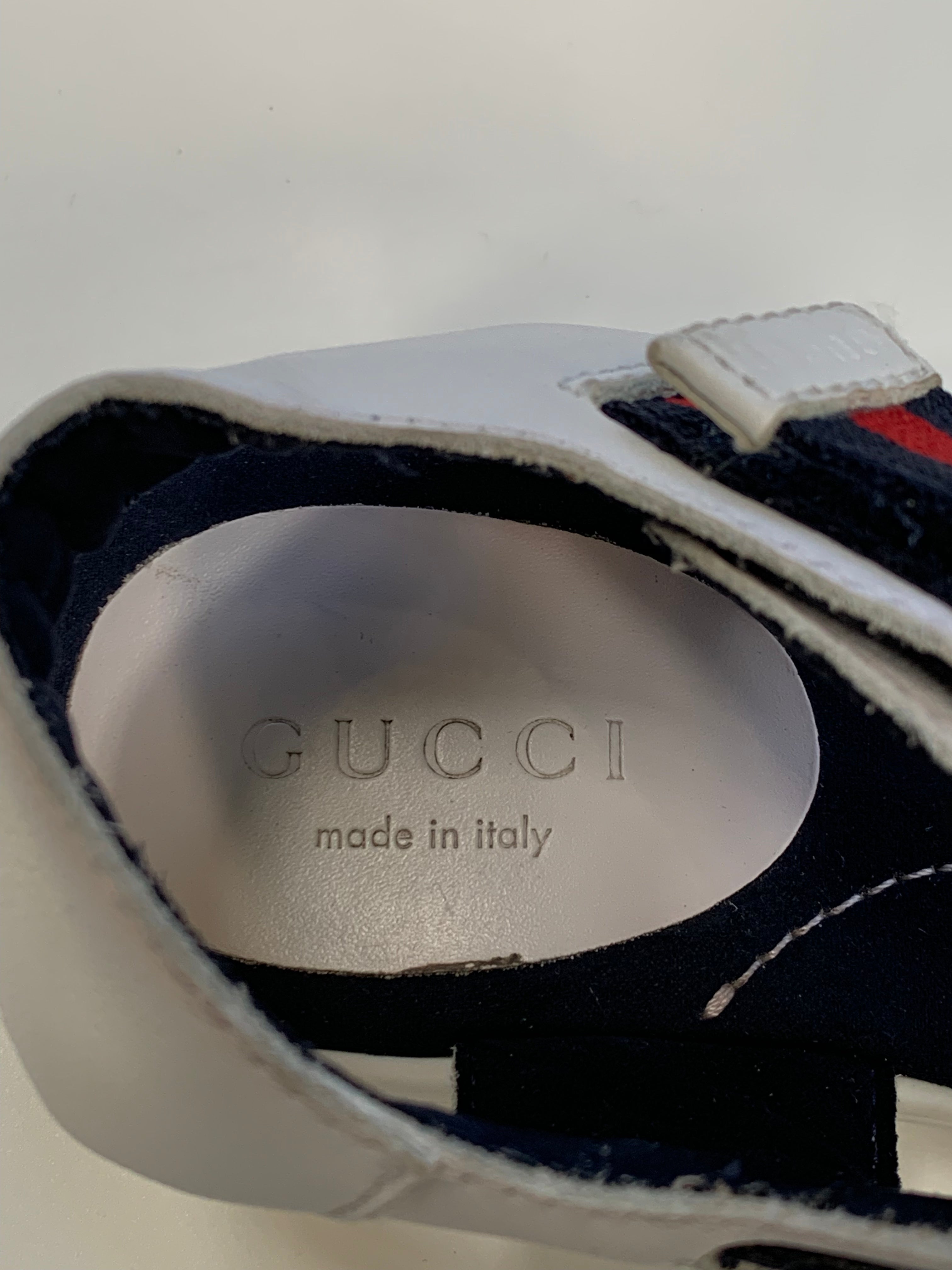GUCCI - SANDALEN - BLAU, WEISS - 29