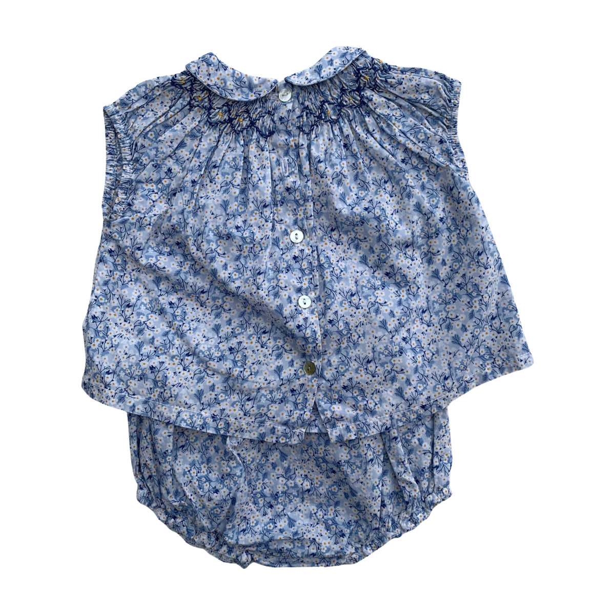 MARIE PUCE - BLOUSEENSEMBLE - BLEU - 6 MOIS
