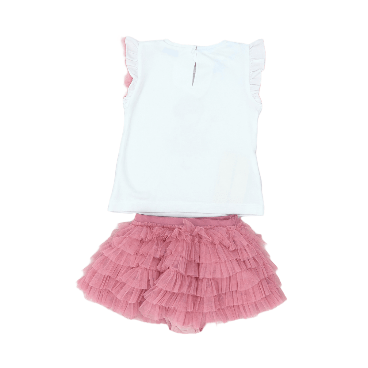 MAYORAL - SET - ROSA, WEIß - 12 MONATE