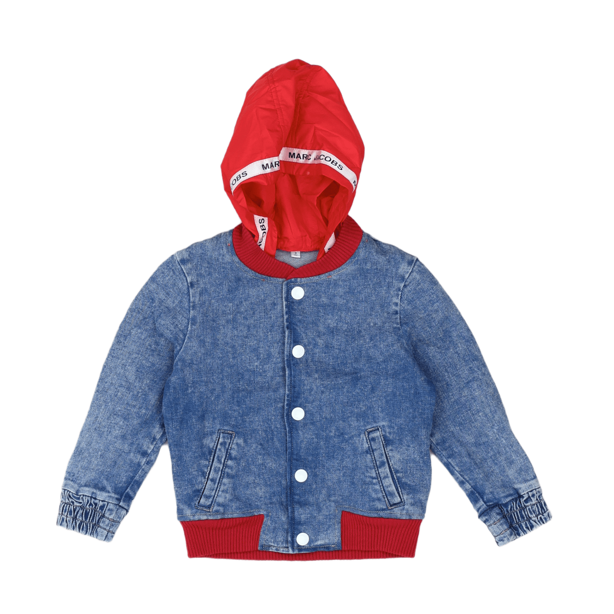 LITTLE MARC JACOBS - VESTE EN JEAN - BLEU, ROUGE - 3 ANS