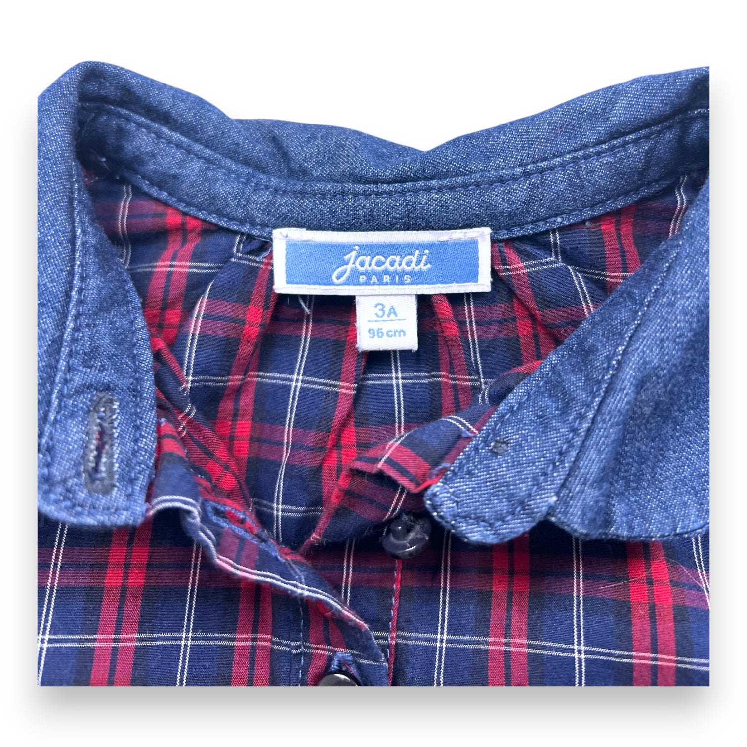 JACADI - SHIRT - BLUE, RED - 3 YEARS