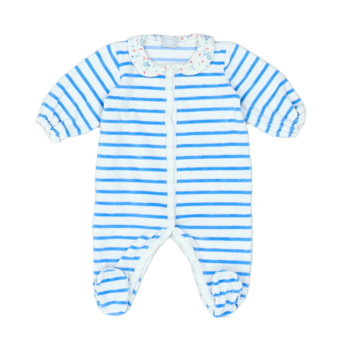 LITTLE BOAT - PAJAMAS - WHITE, BLUE - 6 MONTHS
