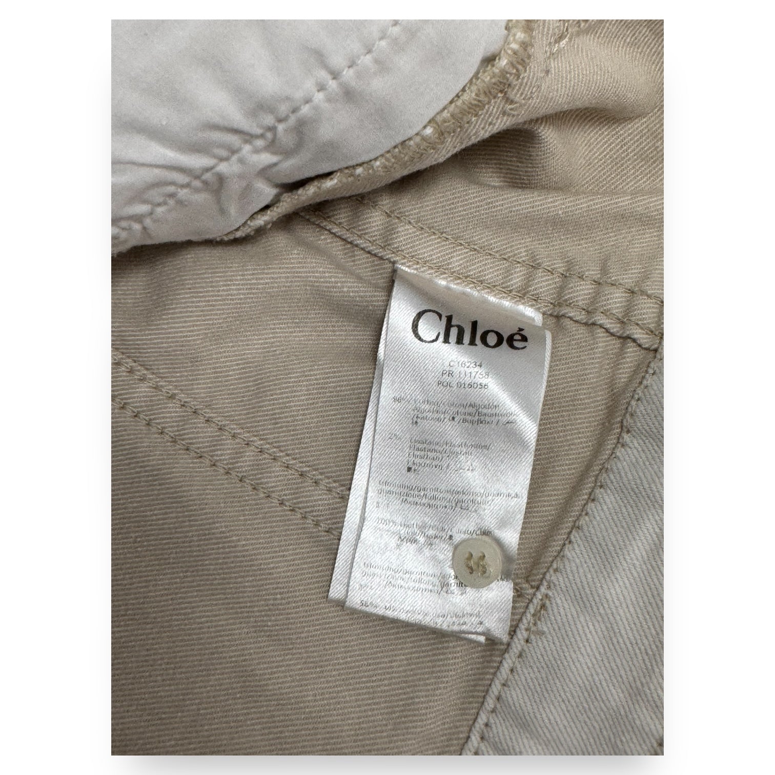 CHLOÉ - JACKET - WHITE, BEIGE - 4 YEARS