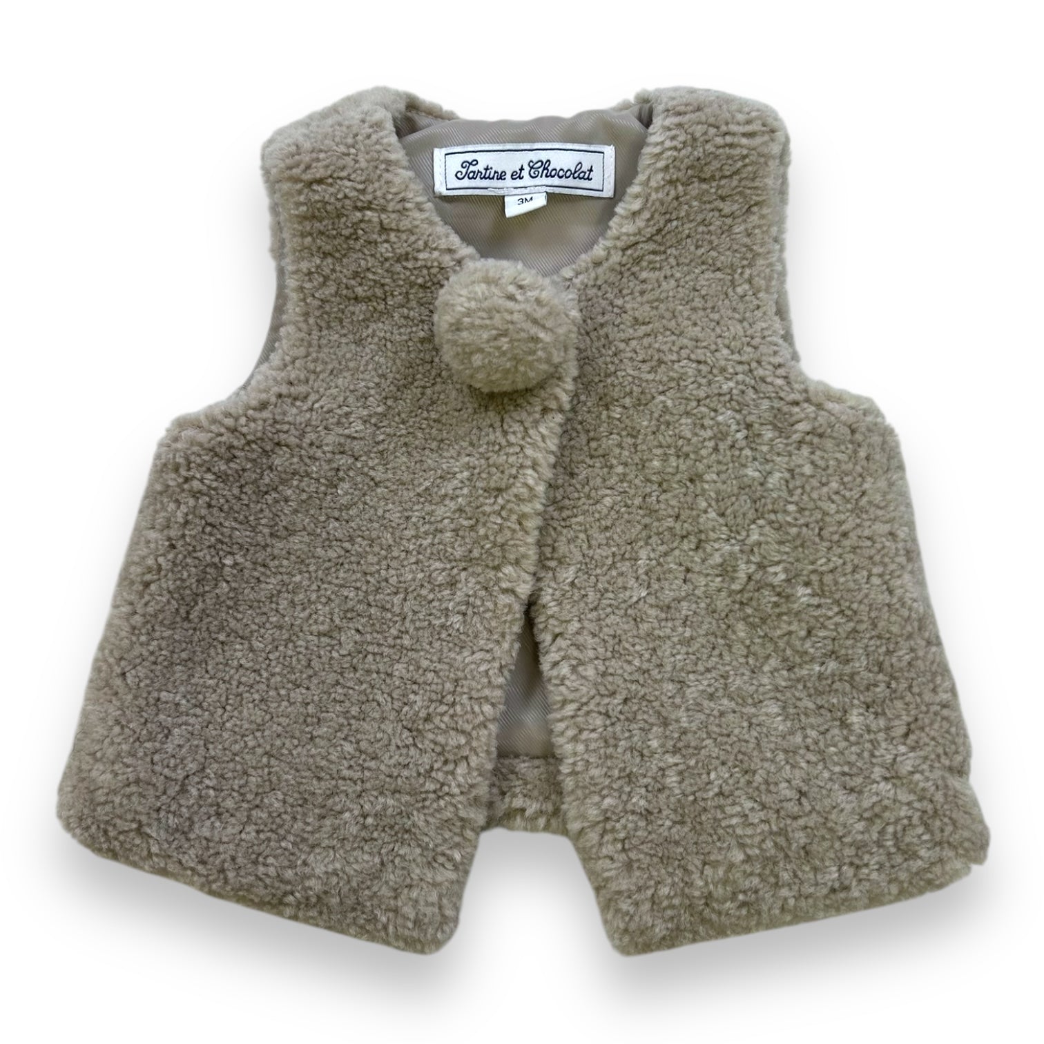 TARTINE &amp; CHOCOLAT - ÄRMELLOSE JACKE - BRAUN - 3 MONATE