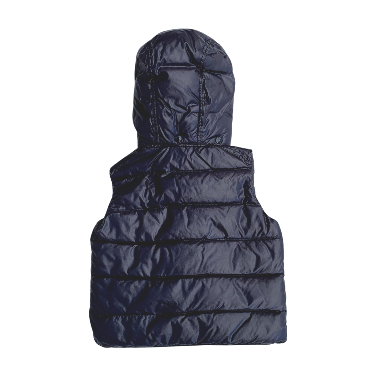 MONCLER - BLOUSON SANS MANCHE - BLEU - 24 MOIS