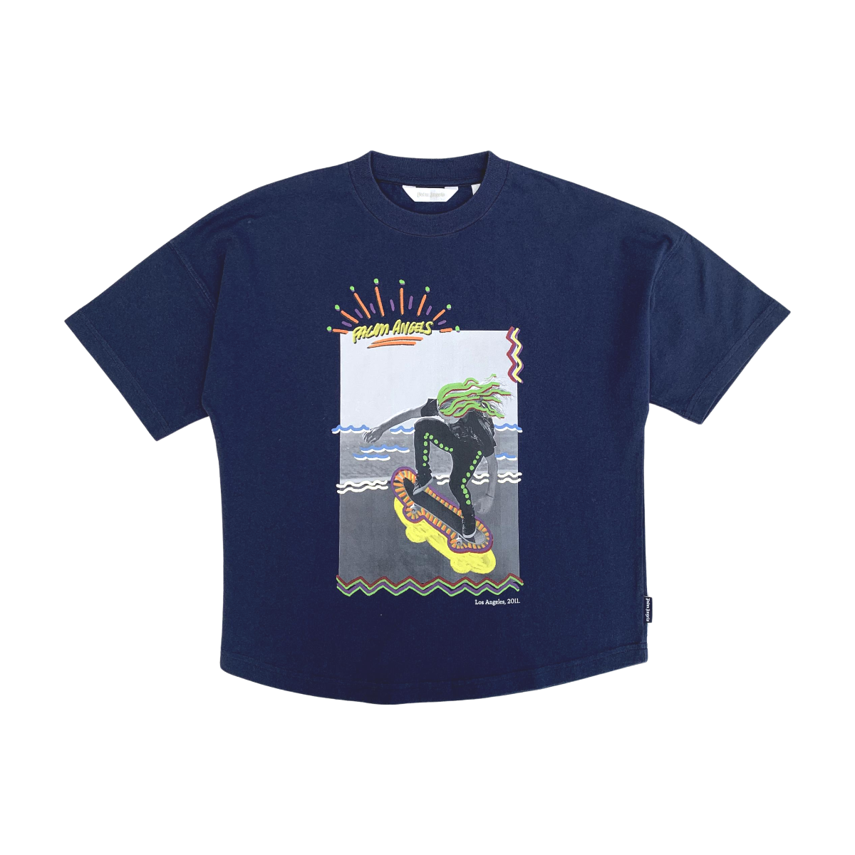 PALM ANGELS - T-SHIRT - BLEU - 10 ANS