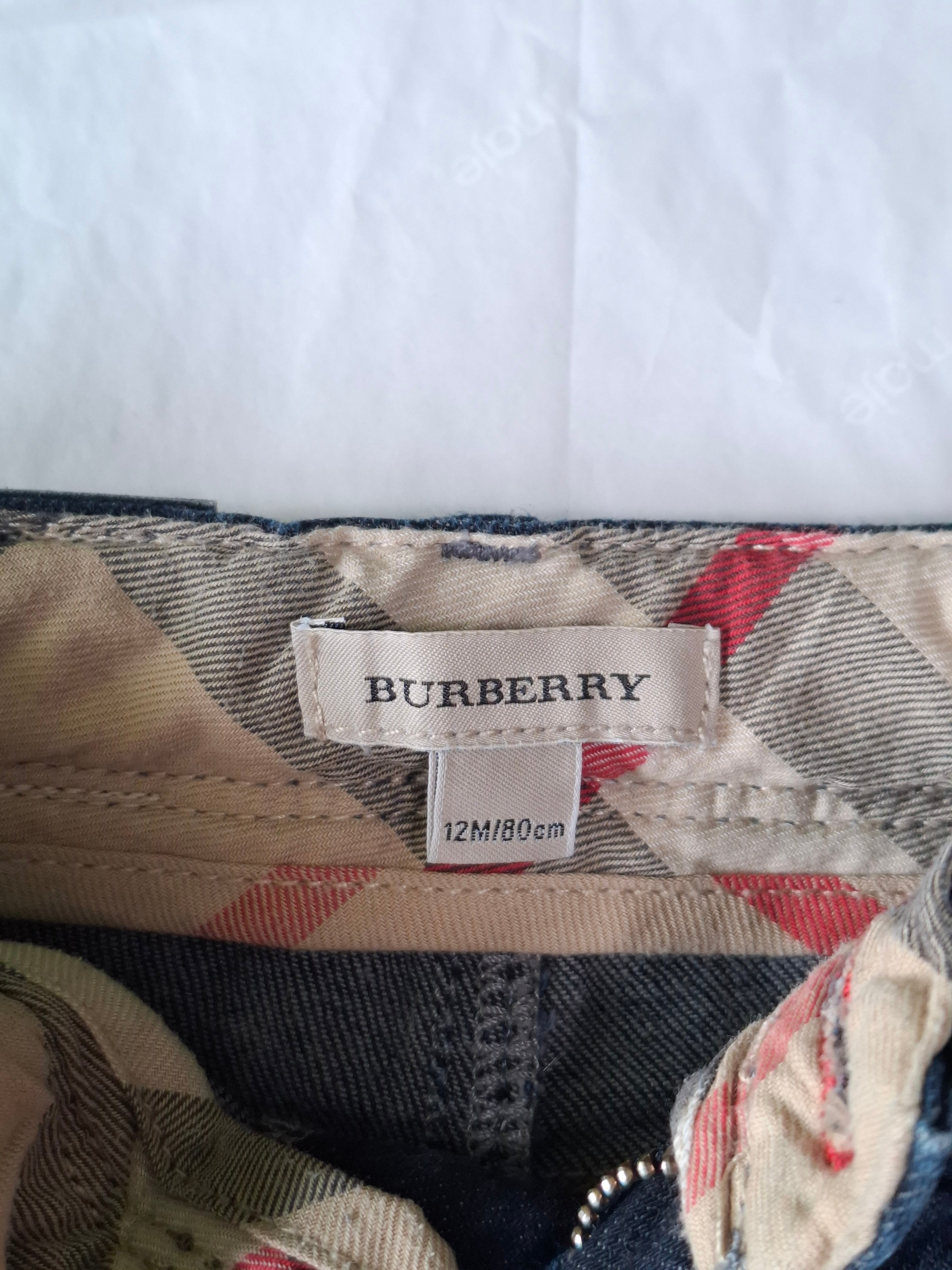 BURBERRY - PANTS - BLUE - 12 MONTHS