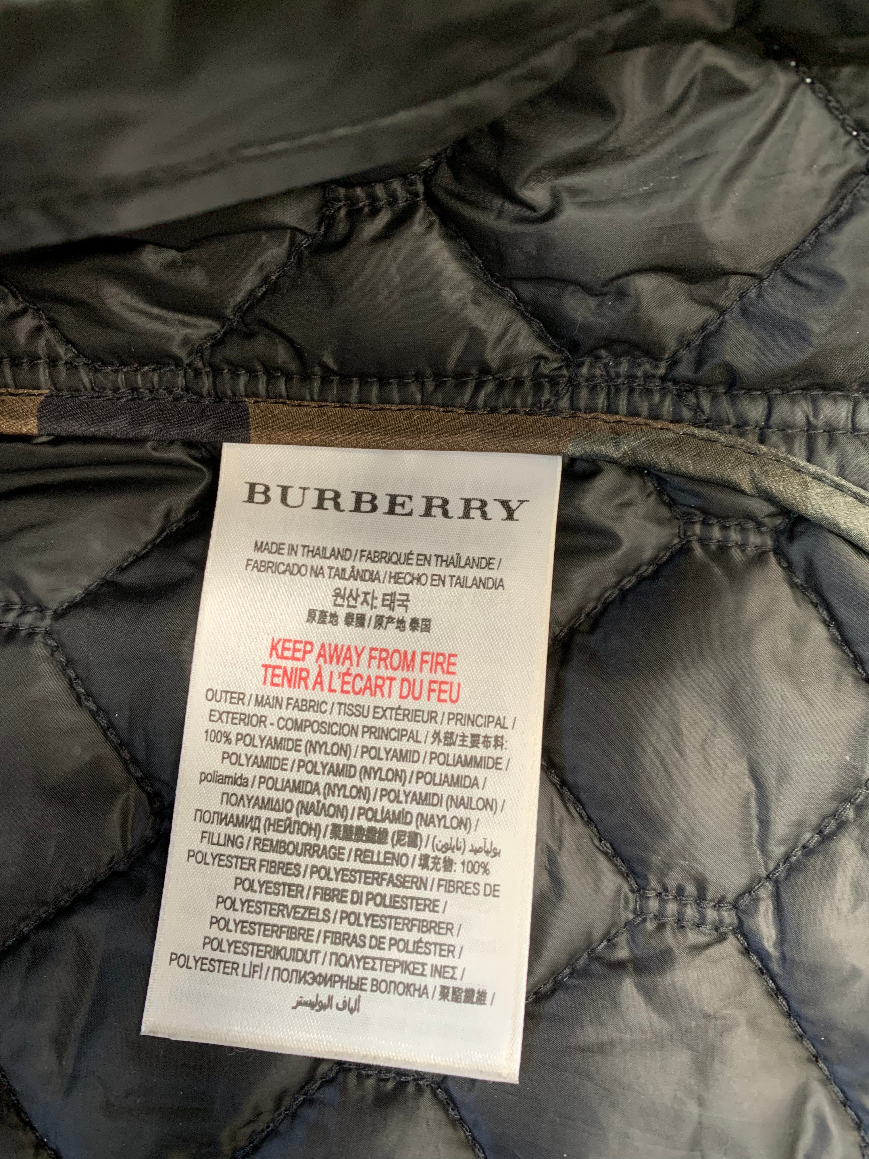 BURBERRY - BOMBERS - NOIR - 12 MOIS