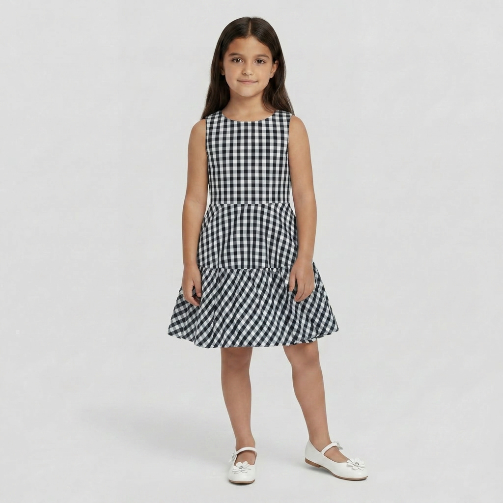 MAYORAL - ROBE - NOIR, BLANC - 8 ANS