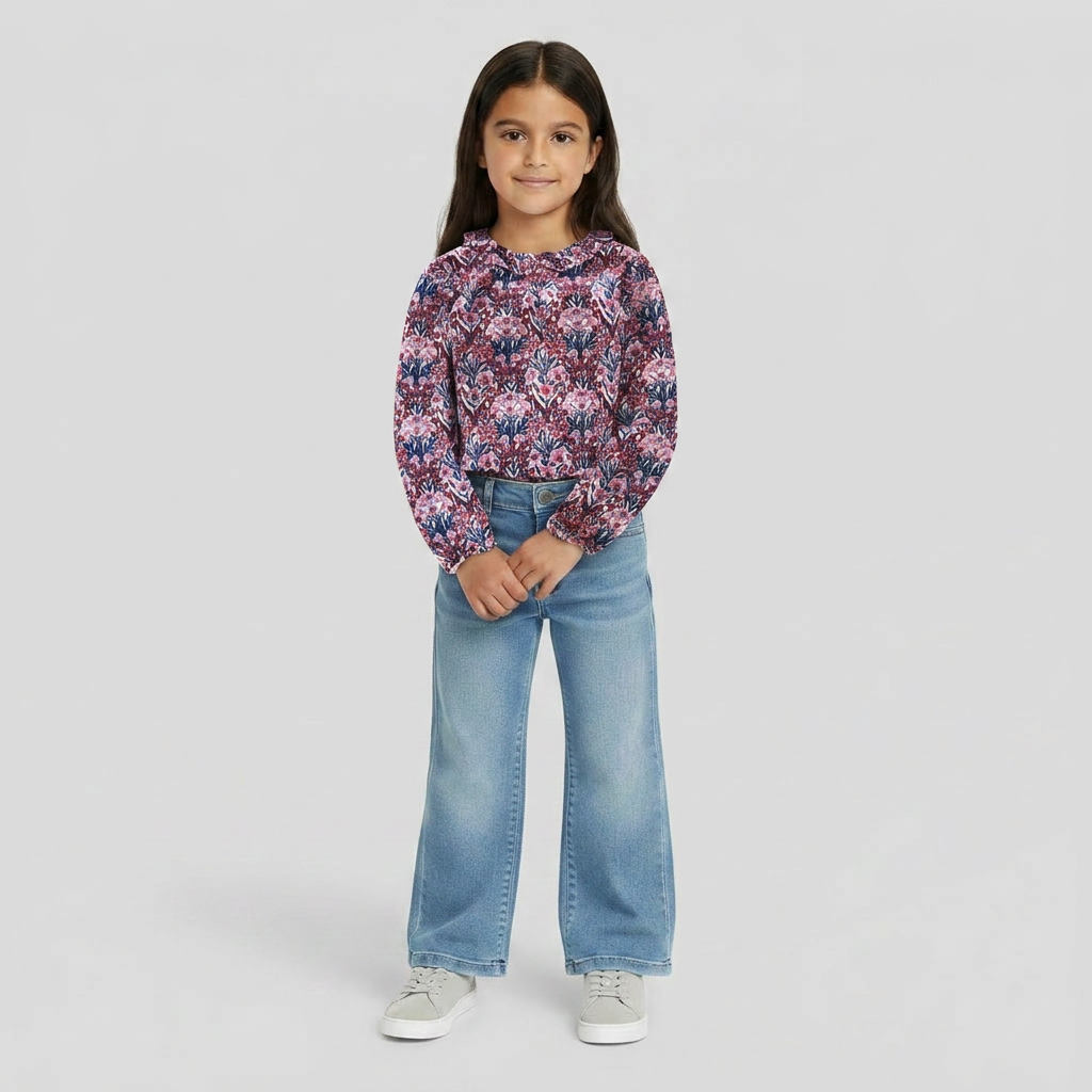 JACADI - BLOUSE - ROSE - 6 ANS