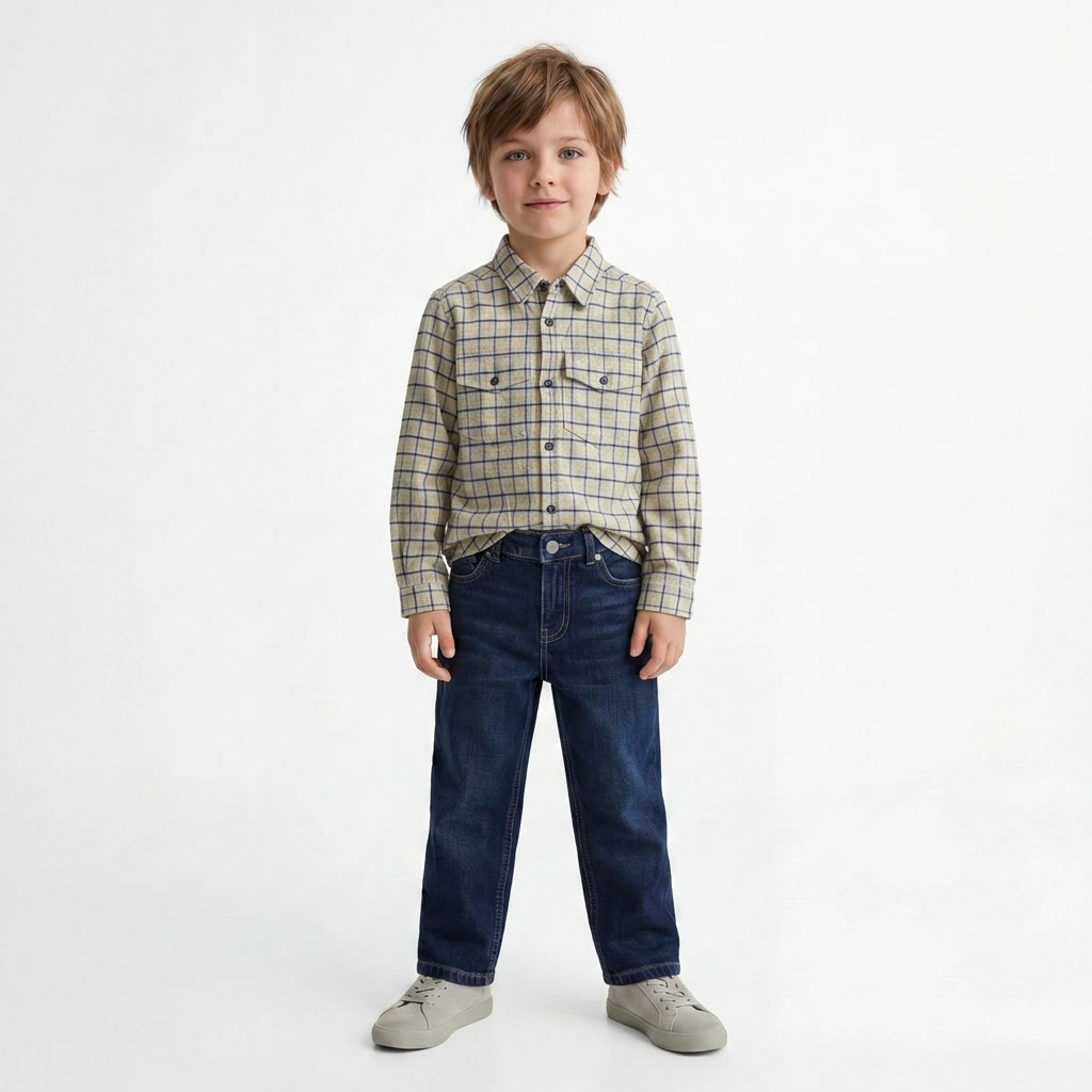 BONPOINT - CHEMISE - GRIS - 6 ANS