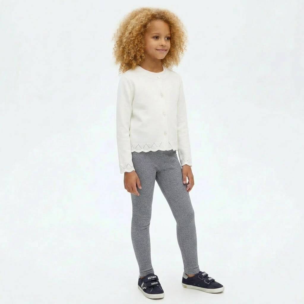 AMERICAN VINTAGE - LEGGING - GRIS - 9 ANS