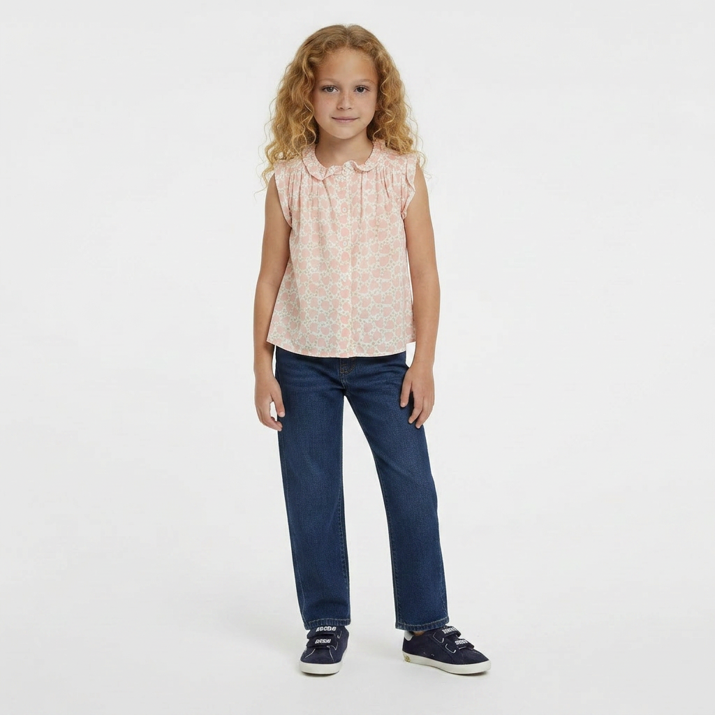 BONTON - BLOUSE - ROSE - 6 ANS