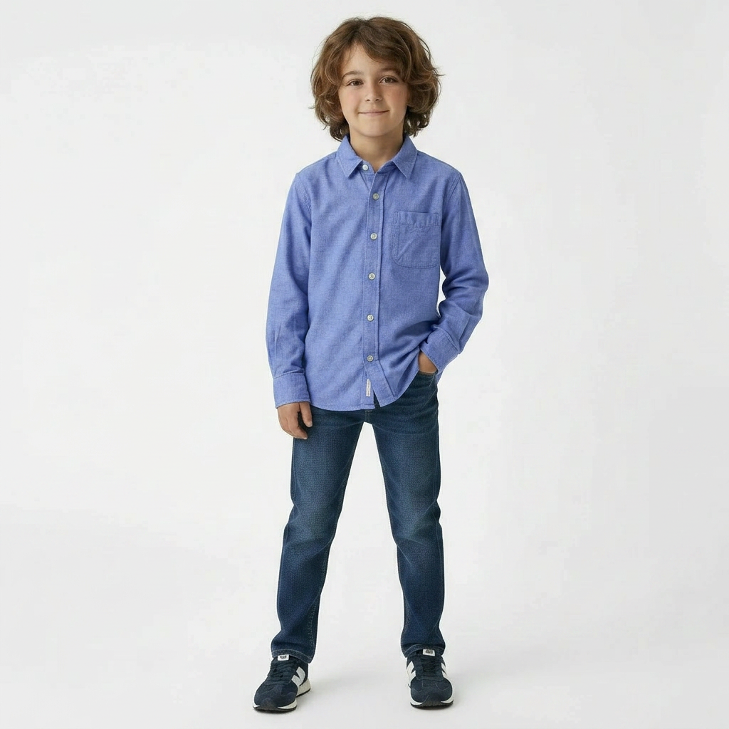 BELLEROSE - CHEMISE - BLEU - 8 ANS