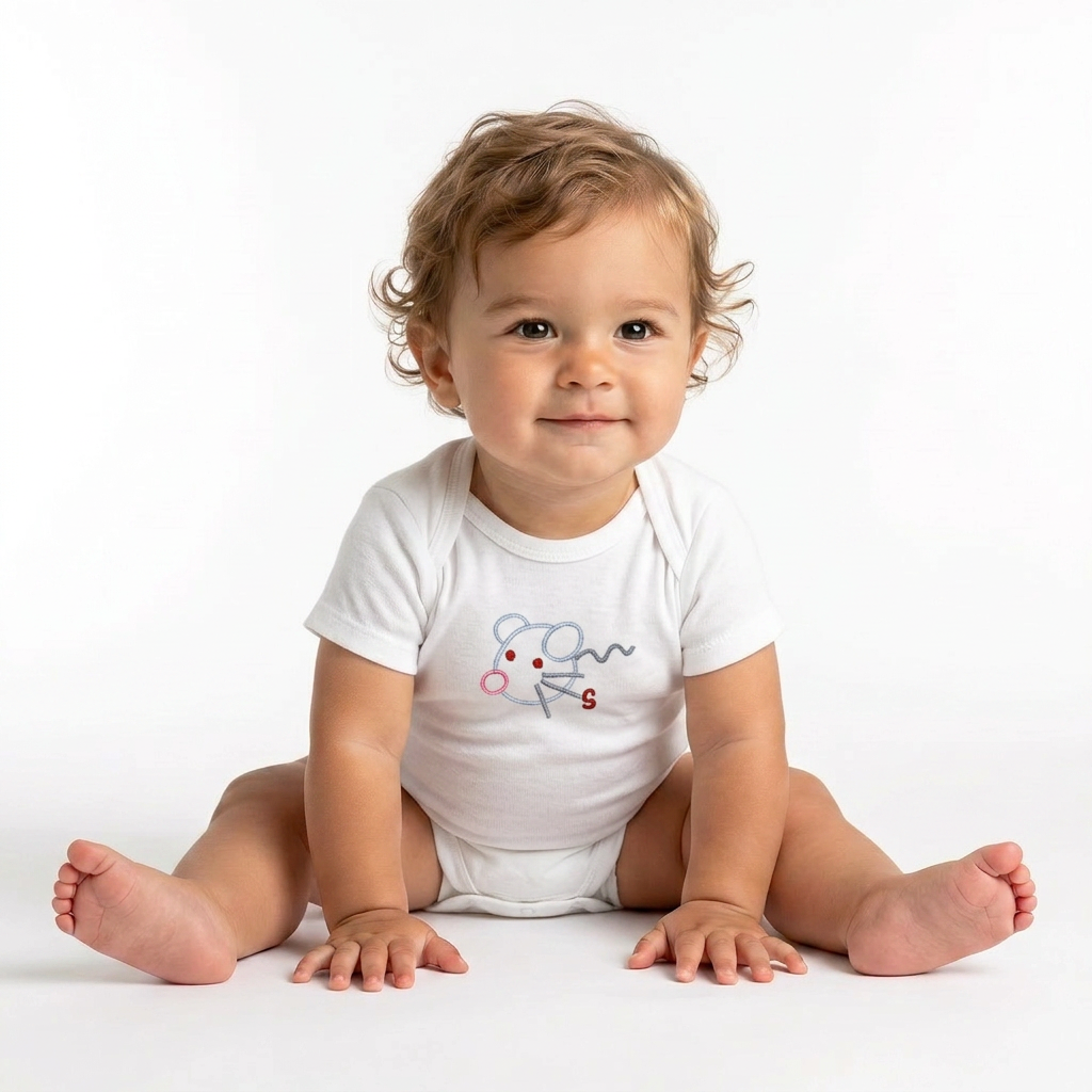 STELLA MCCARTNEY - Mouse white bodysuit - 3 months