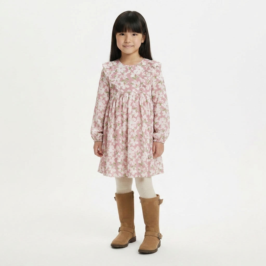 MAYORAL - ROBE - ROSE - 6 ANS