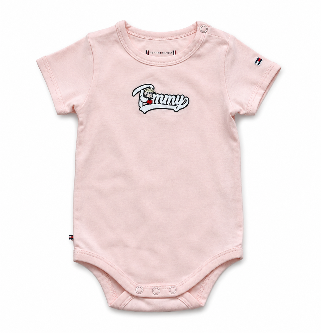 TOMMY HILFIGER - Bodie rose avec imprimé - 0 mois
