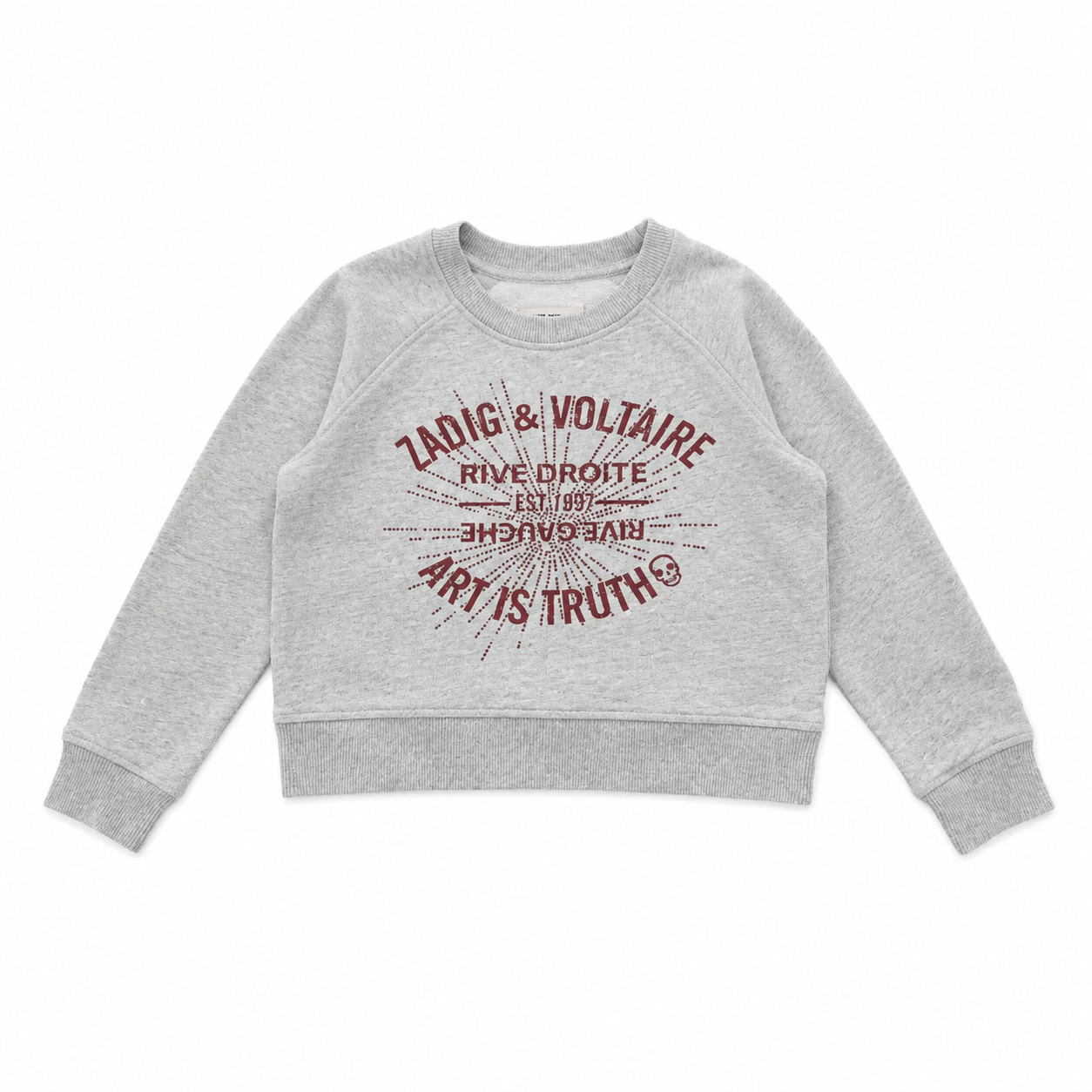 ZADIG & VOLTAIRE - PULL - GRIS - 6 ANS