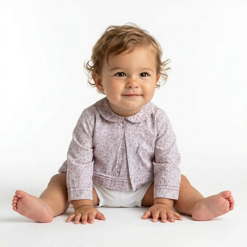 JACADI - BLOUSE - ROSE - 6 MOIS