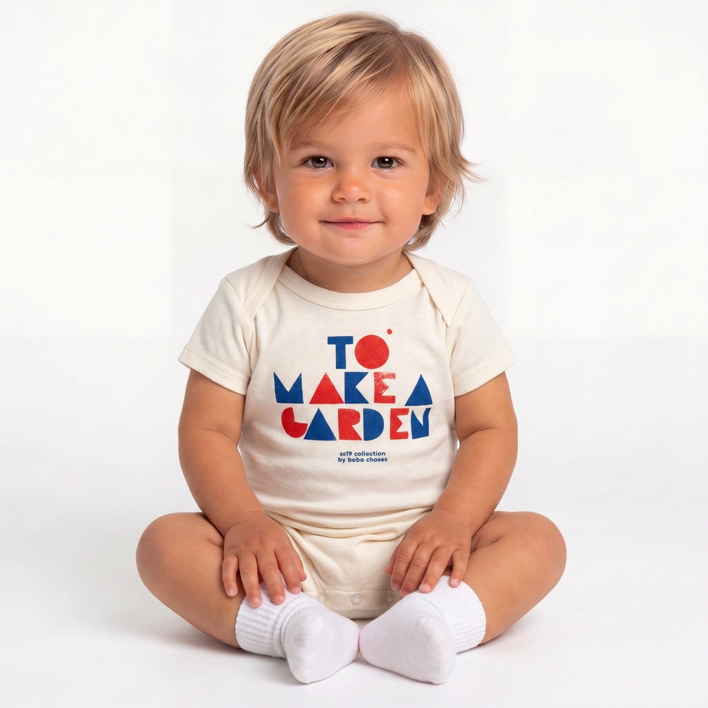 BOBO CHOSES - Combinaison beige "to make a garden" - 3/6 mois