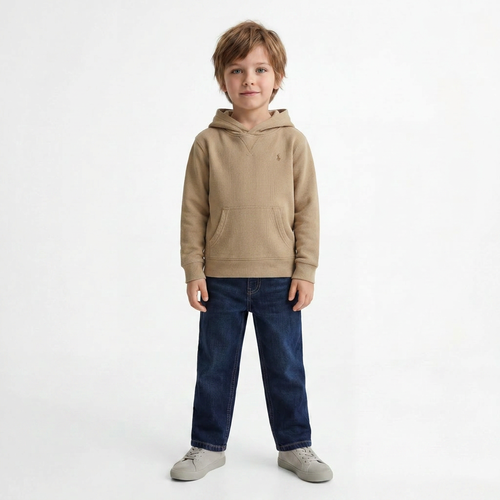 RALPH LAUREN - SWEAT - BEIGE - 6 ANS