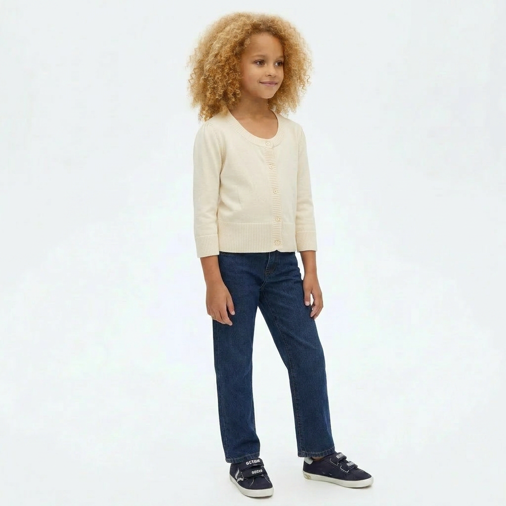 CALVIN KLEIN - CARDIGAN - BEIGE - 12 ANS