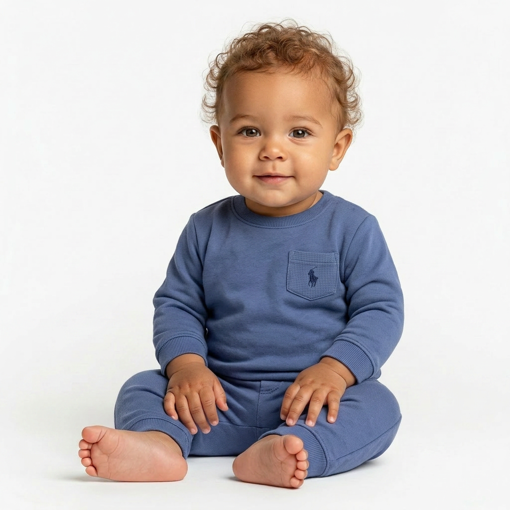 RALPH LAUREN - ENSEMBLE - BLEU - 12 MOIS