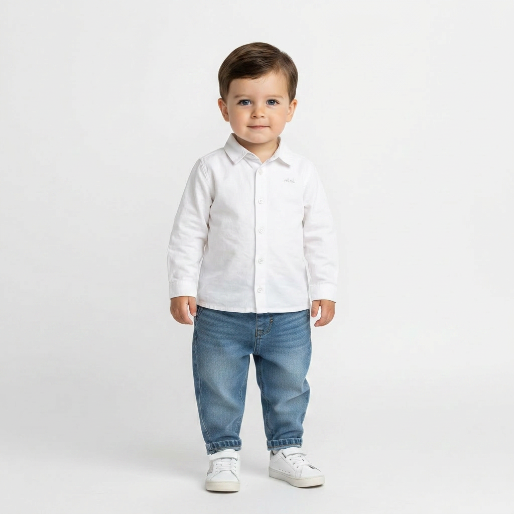NATALYS - CHEMISE - BLANC - 3 ANS